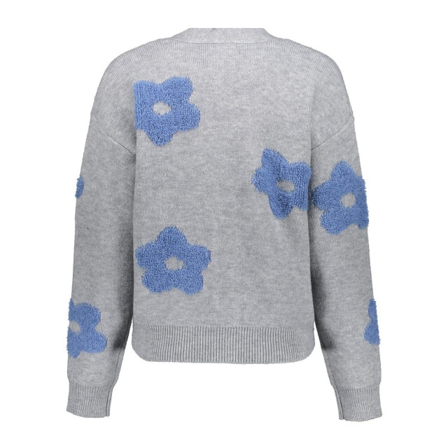 Geisha 54510-10 900 vest flowers grey melange/blue 54510-10 900 large