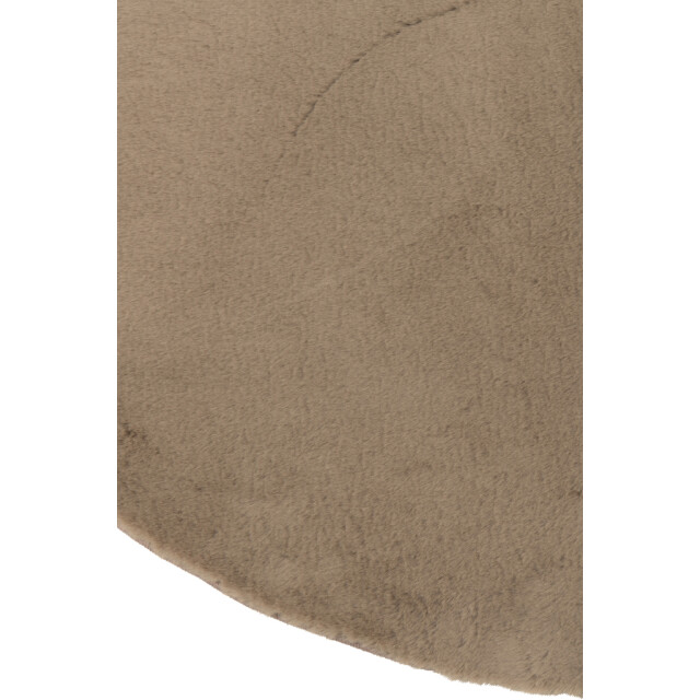 J-Line Rug cutie round polyester taupe 56901 large