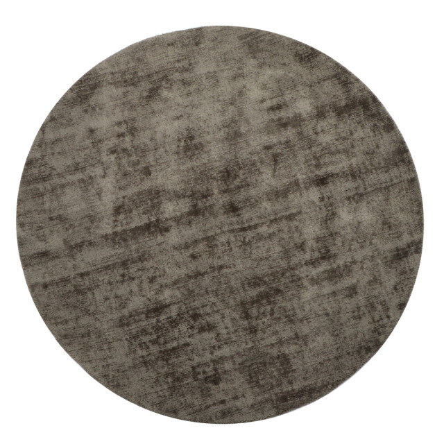 J-Line Carpet round handmade viscose grey 38856 large
