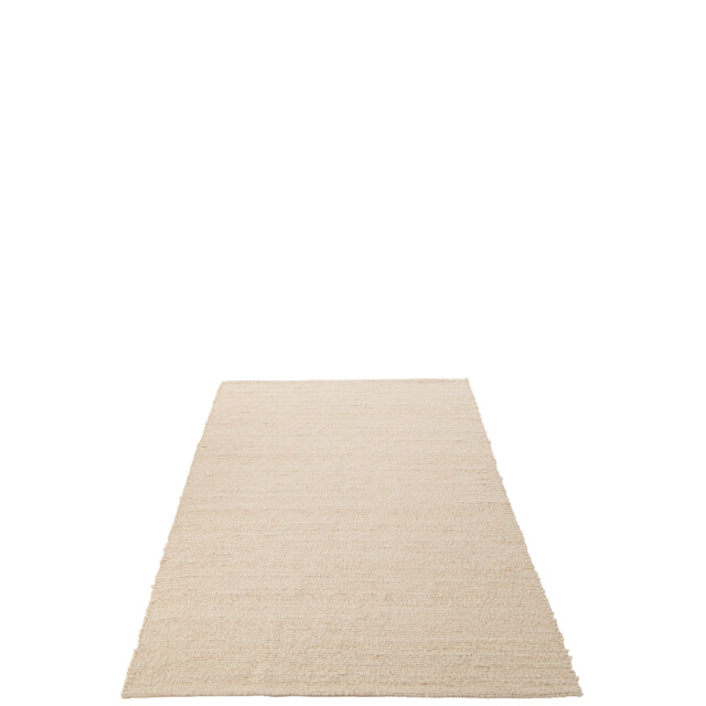 J-Line Rug woven polyester ecru 56315 large