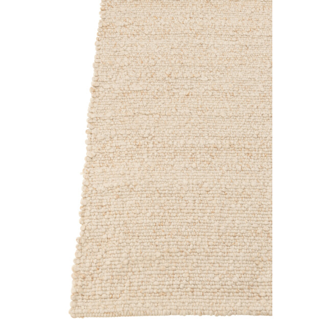 J-Line Rug woven polyester ecru 56315 large
