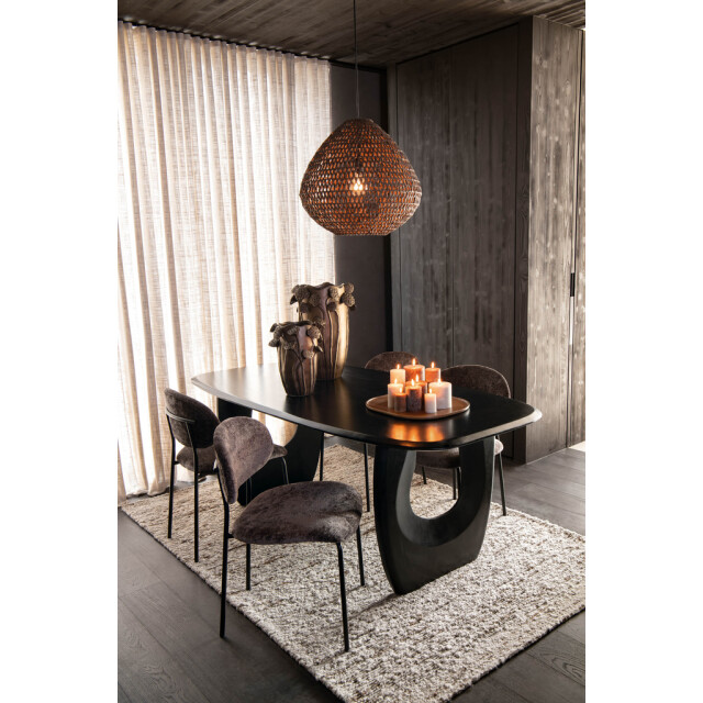 J-Line Rug woven wool ecru/brown 56320 large