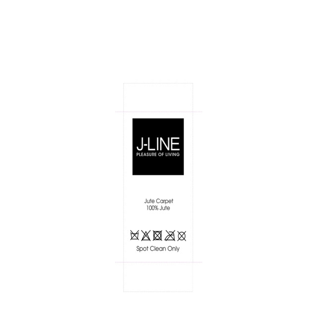 J-Line Carpet rectangle jute natural 120x180cm 70841 large