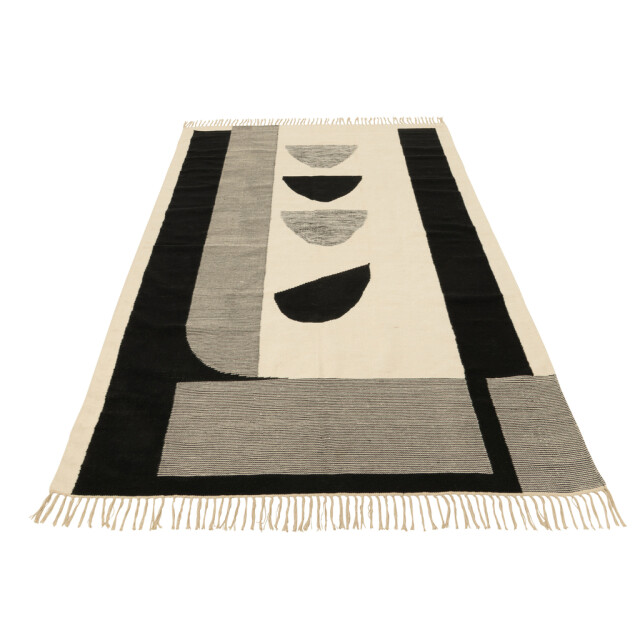 J-Line Carpet tokyo poly white/black 34325 large
