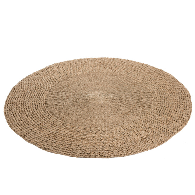 J-Line Carpet round braided seagrass natural 83851 large