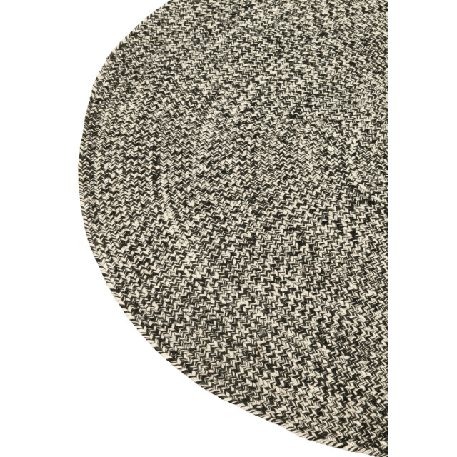J-Line Carpet miami outdoor poly black/white small 34329 large