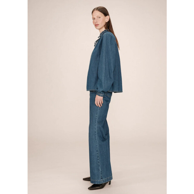 Grace & Mila Salsa blouse strik denim 9604546003272 large