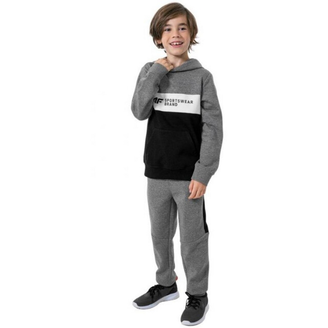 4F Kinderen/kinderen hjz22 jblm003 hoodie UTPP1689_blackmediumgreymelange large