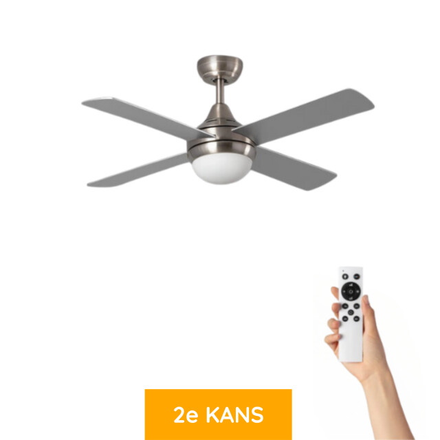 Ventiluxe (tweede kans) plafondventilator armin met verlichting Ø110cm 6 snelheden- 3249548 large