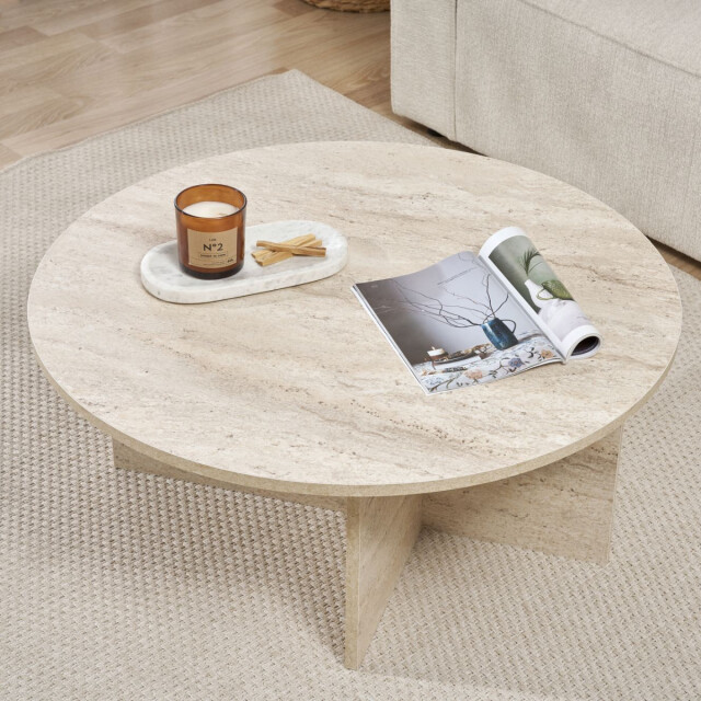 CaliCosy Salontafel met afgerond blad l90 cm soleil 3249676 large