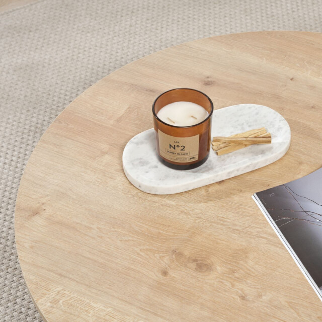 CaliCosy Salontafel met afgerond blad l90 cm soleil 3249675 large