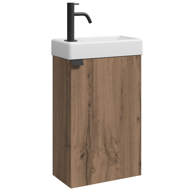 Badplaats Toiletmeubel apollo 40 x 22 cm bruin fonteinmeubel met 3180925 large