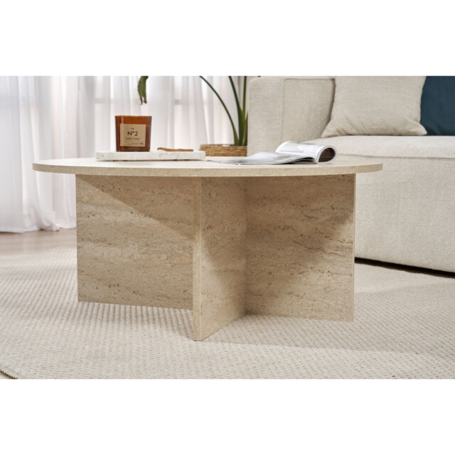 CaliCosy Salontafel met afgerond blad l90 cm soleil 3249676 large