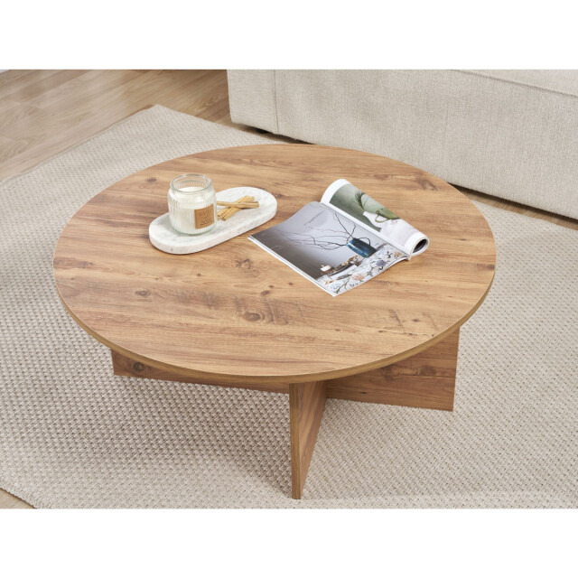 CaliCosy Salontafel met afgerond blad l90 cm soleil 3249674 large