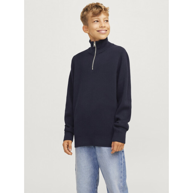 Jack & Jones Jprblamilano stitch knit half zip navy 3219.37.0010 large