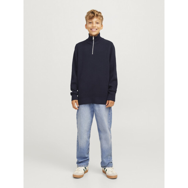 Jack & Jones Jprblamilano stitch knit half zip navy 3219.37.0010 large