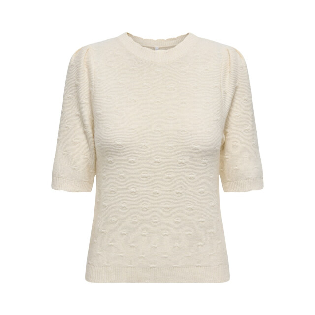 Only Onlkatia ss structure o-neck cc knt ecru 4219.03.0049 large