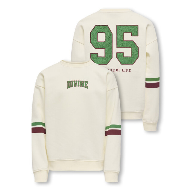 Only Koghella life ls o-neck loose print swt off-white 2209.02.0010 large