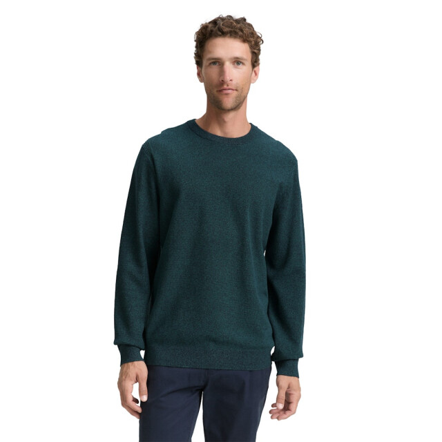 Tom Tailor Trui crew neck dessin 5219.29.0001 large