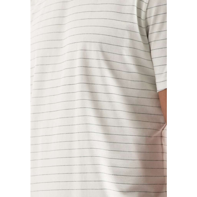 No Excess T-shirt crewneck yarn dyed pin stri offwhite 29340760-011 large
