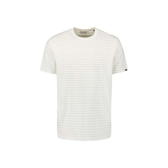 No Excess T-shirt crewneck yarn dyed pin stri offwhite 29340760-011 large