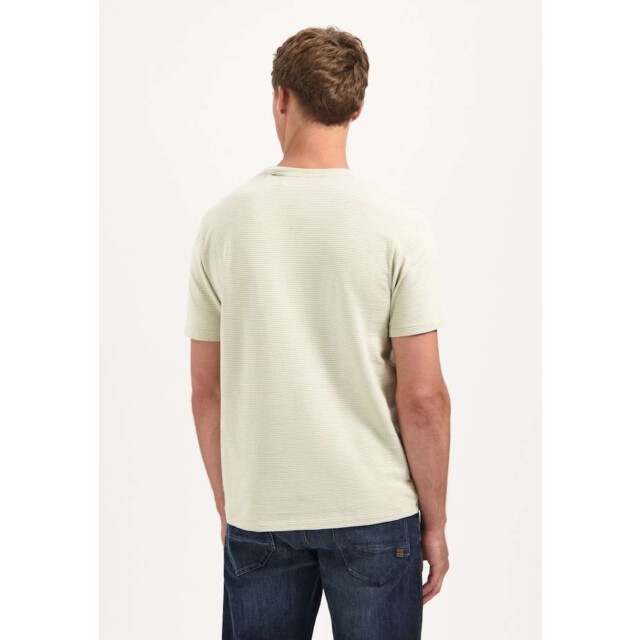 No Excess T-shirt crewneck melange jacquard s light moss 29350708-197 large