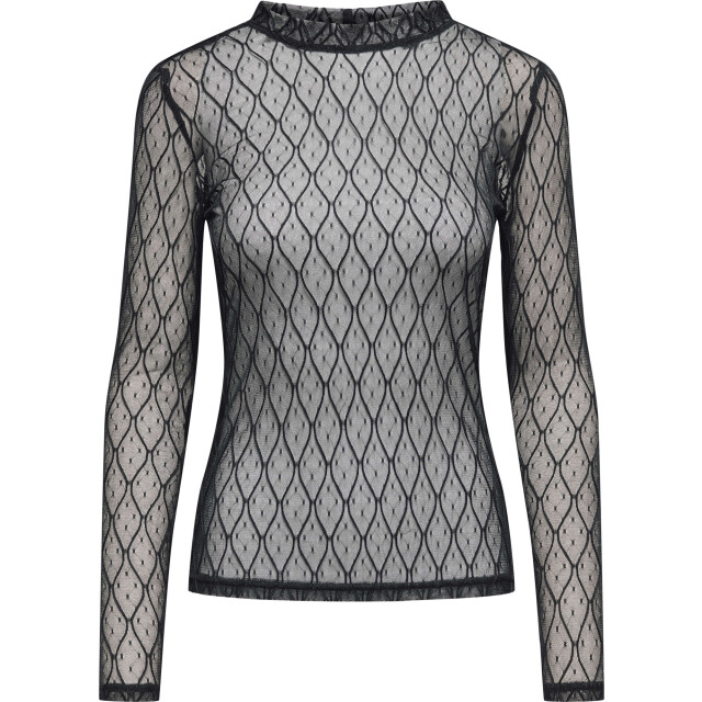 Only Onlsalina l/s lace top jrs black 15352875-177911 large