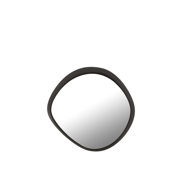 J-Line Wall mirror round metal/glass black small 46185 large