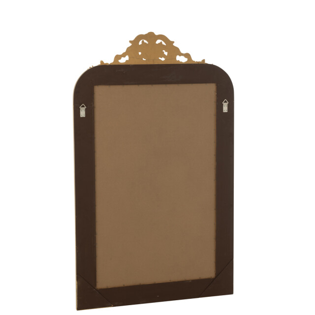 J-Line Wall mirror ema wood gold colored 57464 large