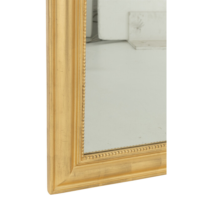 J-Line Wall mirror ema wood gold colored 57464 large