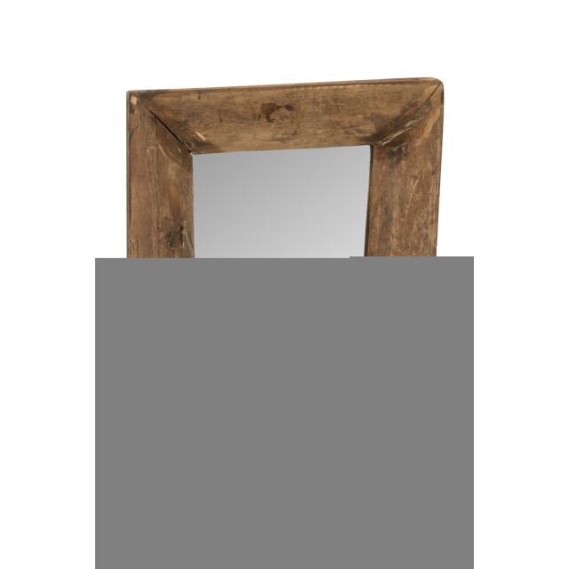 J-Line Wall mirror rectangle wood brown small 30910 large