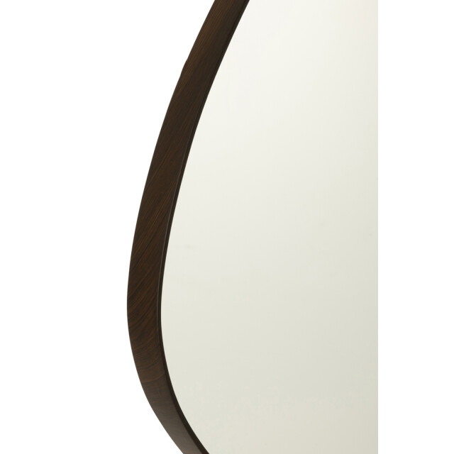 J-Line Hanging mirror abstract mirror/mdf dark brown large 51066 large