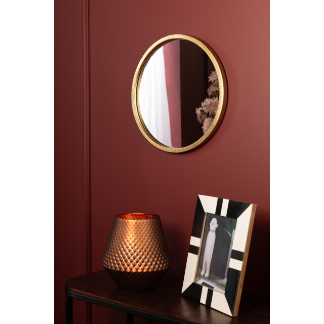 J-Line Mirror mona round iron/glass gold extra small 15874 large