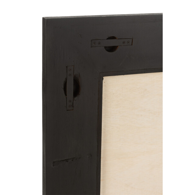J-Line Mirror molly exotic wood / black rattan small 20689 large