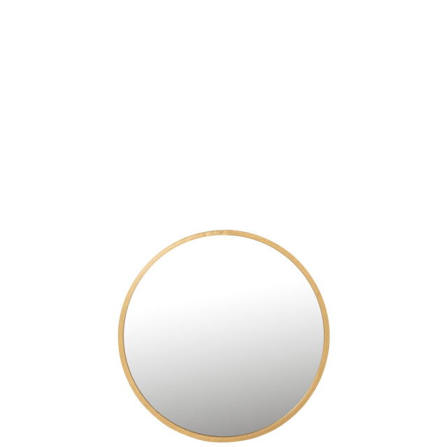 J-Line Mirror mona round iron/glass gold large 15877 large