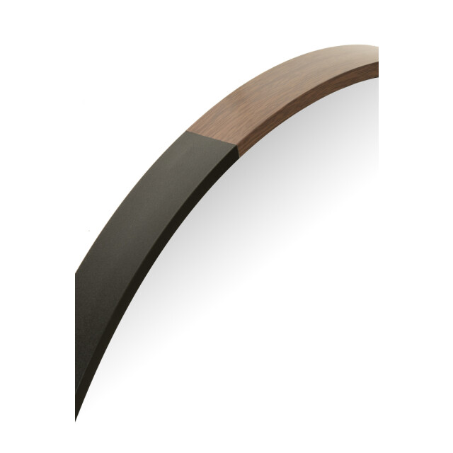 J-Line Mirror round metal/wood black small 30318 large