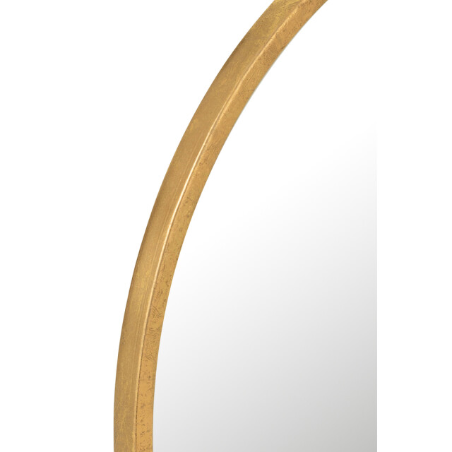 J-Line Mirror mona round iron/glass gold large 15877 large