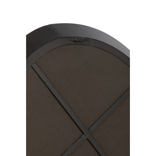 J-Line Wall mirror round metal/glass black small 46185 large