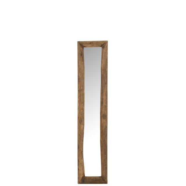 J-Line Wall mirror rectangle wood brown small 30910 large