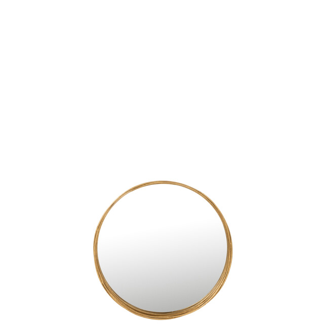 J-Line Mirror aurora round iron/glass gold small 15879 large