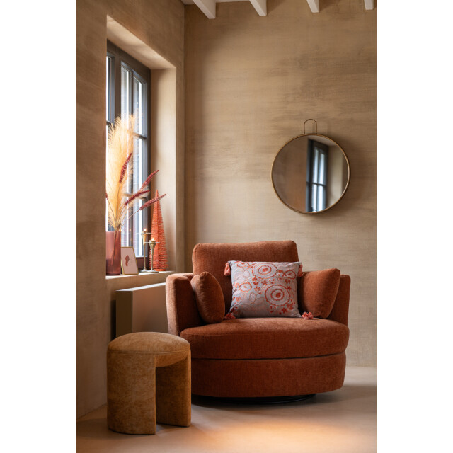 J-Line Mirror anto mdf/mirror gold large 46410 large