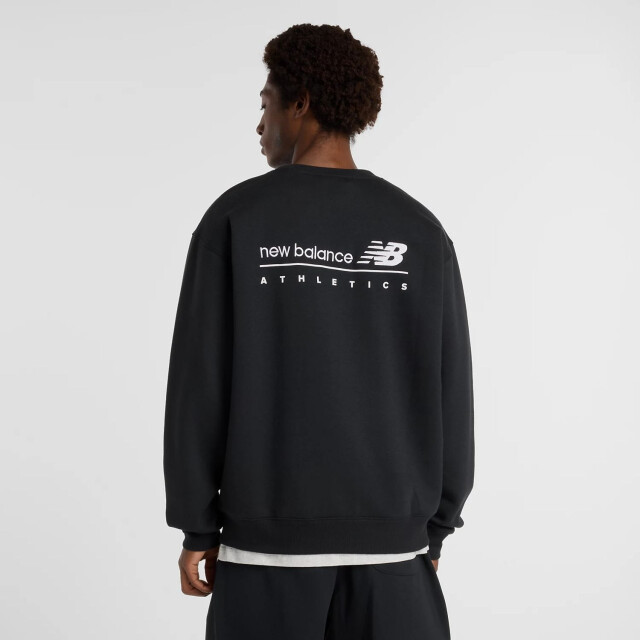 New Balance MT53529 Sweaters Zwart MT53529 large