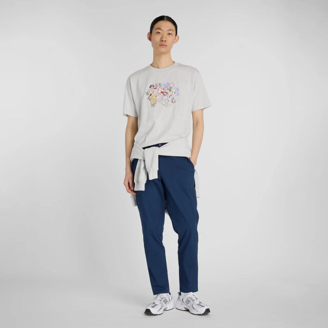 New Balance MT53905 T-Shirts Grijs MT53905 large