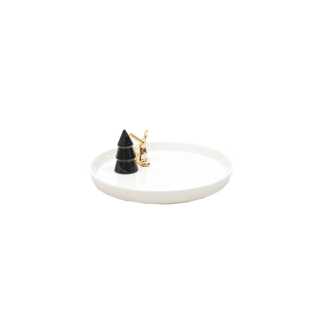 House Vitamin Plate xmas ceramic white 22,5x22,5x12cm 2815846 large