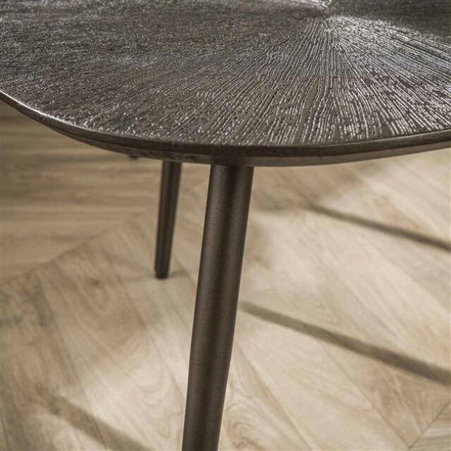 Hoyz salontafel brown ray metal leaf brons donker set van 3222872 large