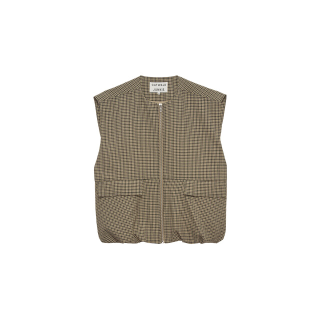 Catwalk Junkie 2503022416 check bodywarmer 2503022416 Check bodywarmer large