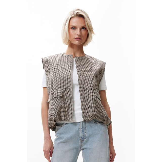 Catwalk Junkie 2503022416 check bodywarmer 2503022416 Check bodywarmer large