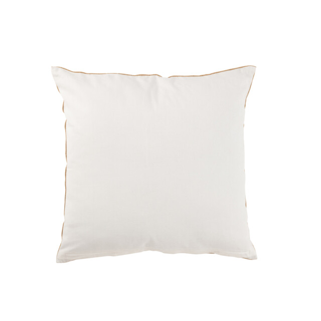 J-Line Kussen olifant textiel naturel/wit large 33901 large