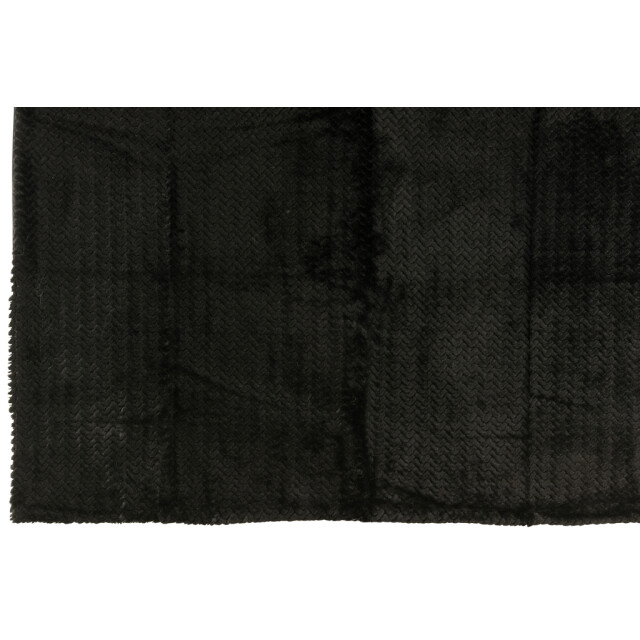 J-Line Blanket polyester black 56914 large