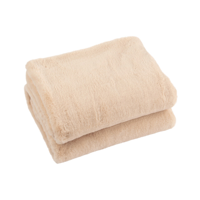 J-Line Plaid cutie polyester light camel 76873 large